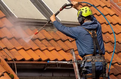 Démoussage et hydrofuge de toiture à Eyjeaux